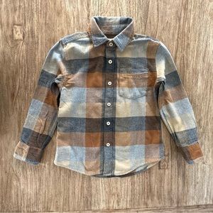 Button Down Flannel Plaid Shirt